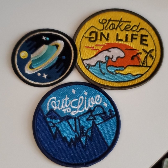 Iron on patch set (3) - Picture 1 of 1
